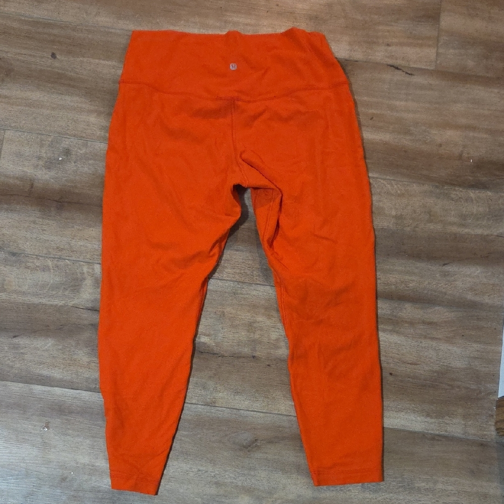 Lululemon Orange High-Waisted Align Leggings